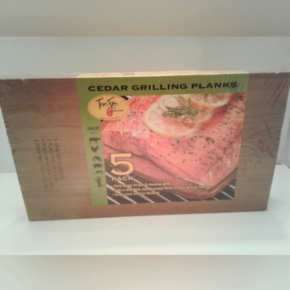 True Fire Gourmet Cedar Grilling Planks Pack of 5 NEW - Picture 1 of 2